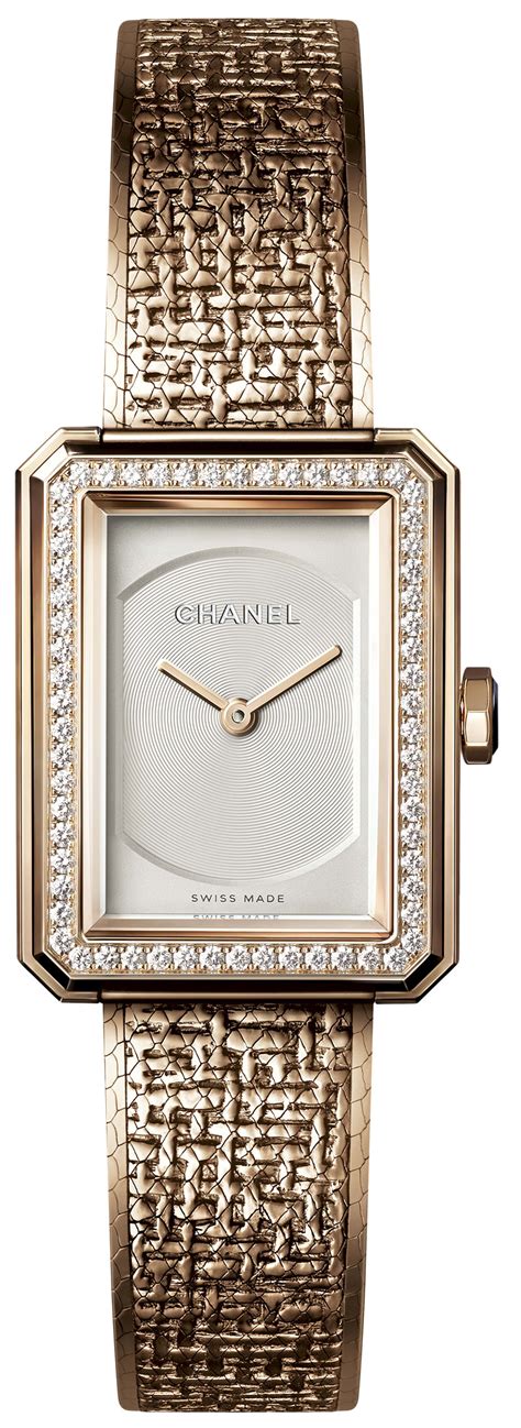 chanel boyfriend tweed watch price